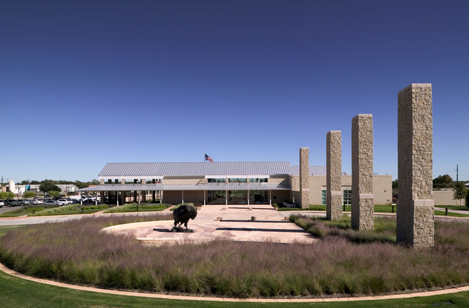 exterior landscape picture of the entrance to Frontier Texas in Abilene