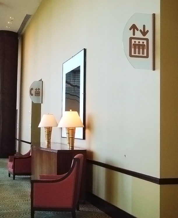 Disney elevator sign