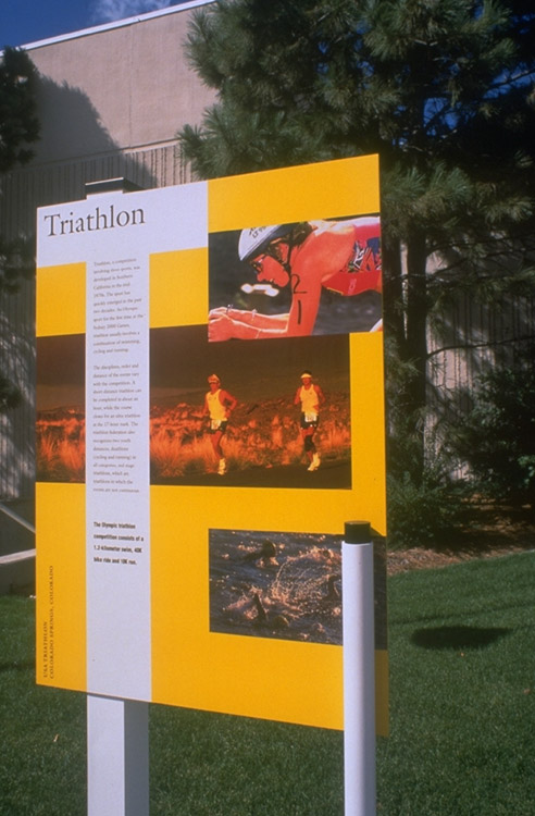 US Olympic Training Facility triathalon sign