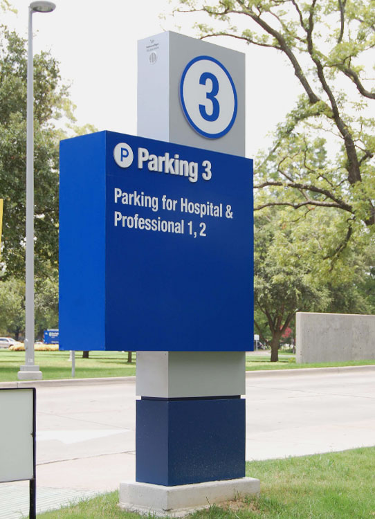 Texas Health Resources parking sign